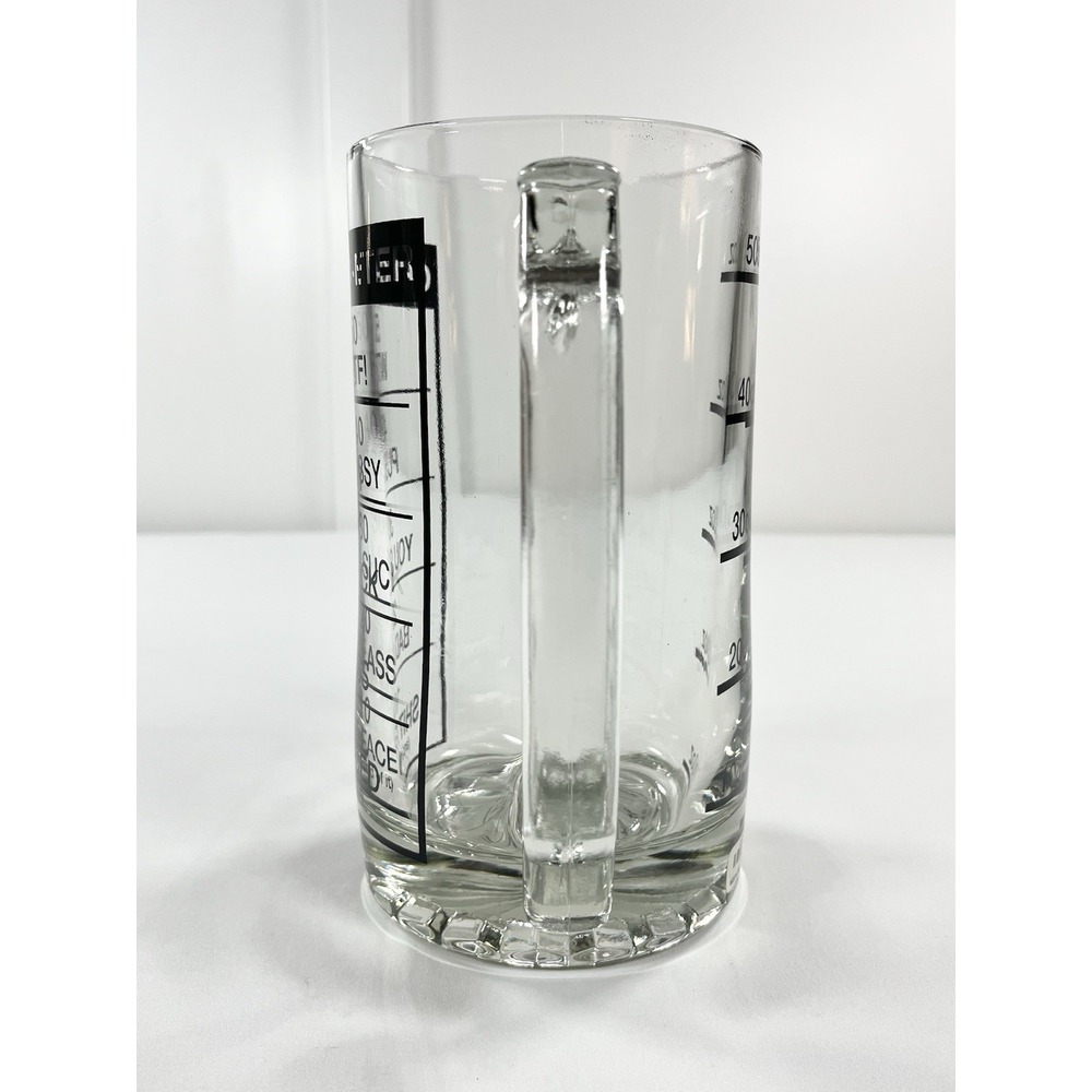 NWT Vintage Spencer's Chug-O-Meter 60oz Beer Stein Glass Novelty Tankard Mug - Picture 4 of 9
